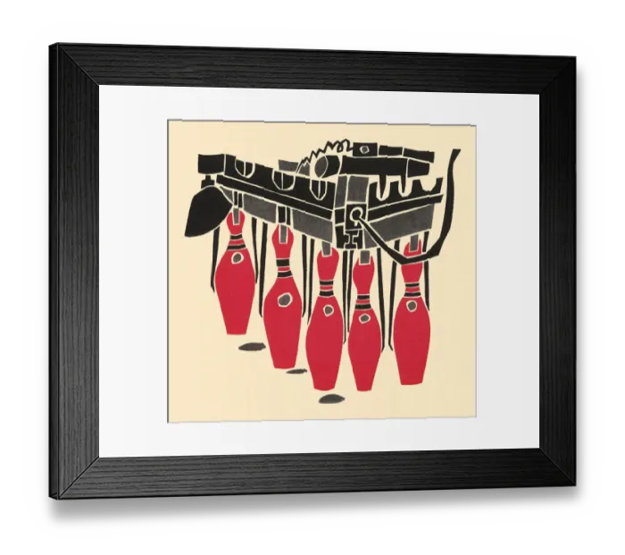 Framed Print : Bowling Pins Framed Print : Bowling Pins