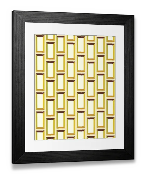Framed Print : rectangular pattern Framed Print : rectangular pattern