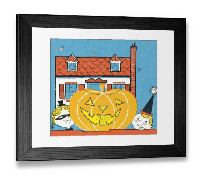 Framed Print : Halloween scene Framed Print : Halloween scene