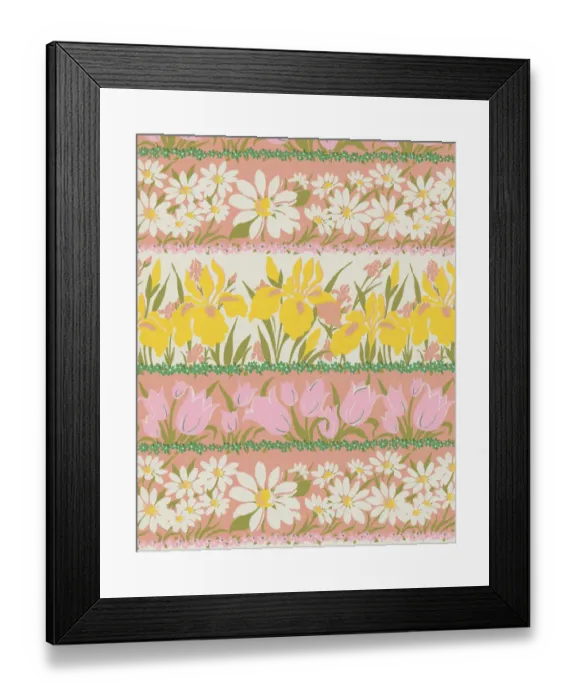 Framed Print : Floral Pattern Framed Print : Floral Pattern