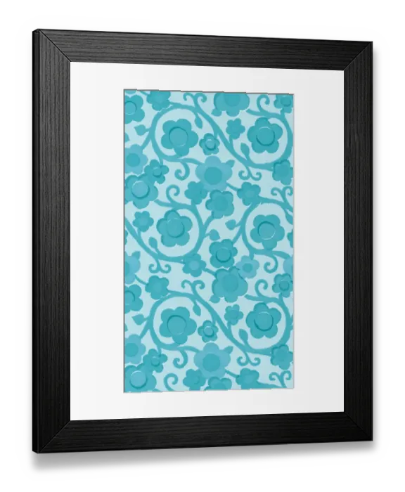 Framed Print : Flower pattern Framed Print : Flower pattern