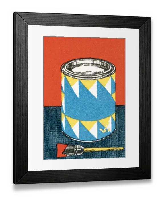 Framed Print : Paint can. http: / / csaimages.com / images / istockprofile / csa_vector_dsp.jpg Framed Print : Paint can. http: / / csaimages.com / images / istockprofile / csa_vector_dsp.jpg