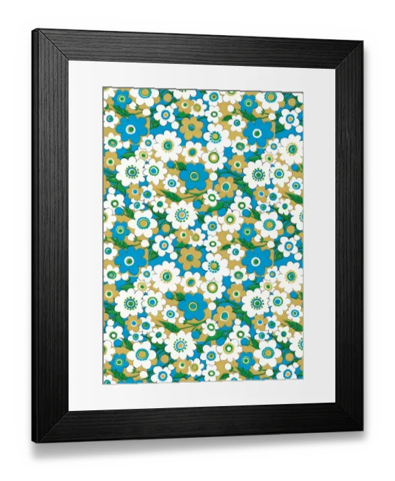 Framed Print : Flower pattern Framed Print : Flower pattern