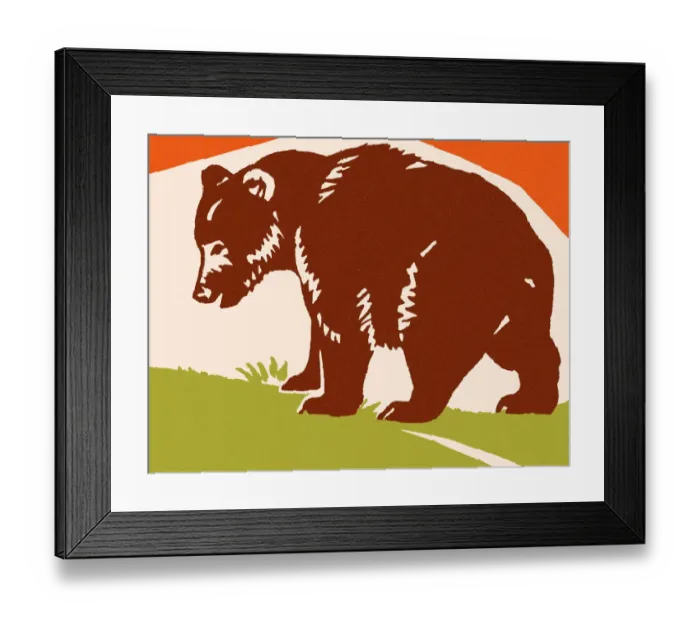 Framed Print : Brown Bear Framed Print : Brown Bear