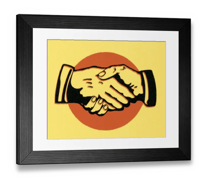 Framed Print : Handshake. http: / / csaimages.com / images / istockprofile / csa_vector_dsp.jpg Framed Print : Handshake. http: / / csaimages.com / images / istockprofile / csa_vector_dsp.jpg