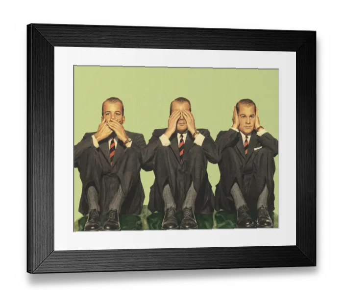 Framed Print : Speak No Evil