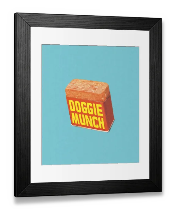 Framed Print : Doggie Munch Framed Print : Doggie Munch