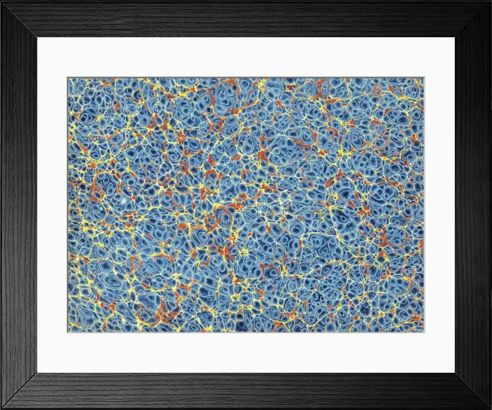 Framed Print : Blue Marbled Paper Framed Print : Blue Marbled Paper