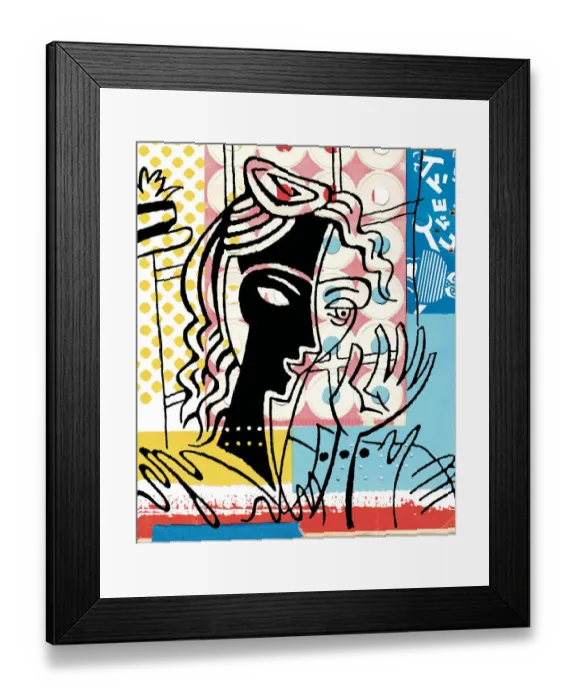 Framed Print : Arty woman Framed Print : Arty woman