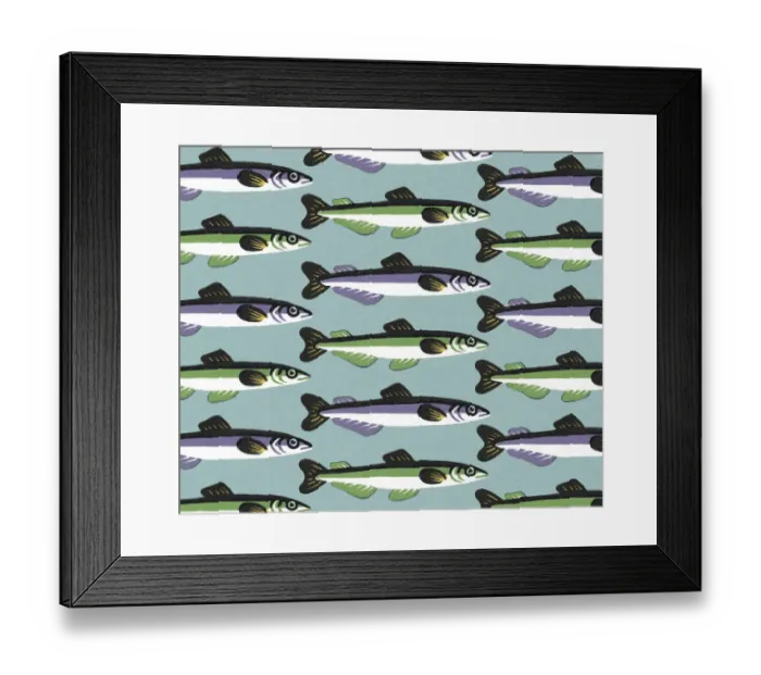 Framed Print : Fish Pattern Framed Print : Fish Pattern
