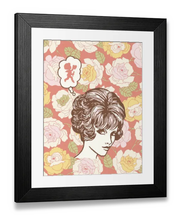 Framed Print : Thinking of cupid Framed Print : Thinking of cupid