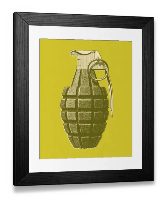 Framed Print : Hand Grenade Framed Print : Hand Grenade