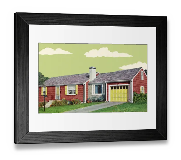 Framed Print : House in the Suburbs Framed Print : House in the Suburbs
