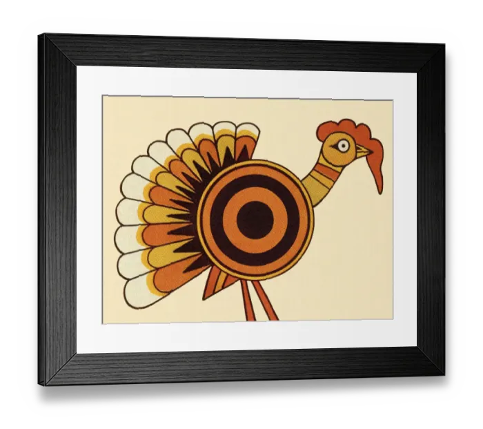 Framed Print : Bulls Eye Turkey Framed Print : Bulls Eye Turkey