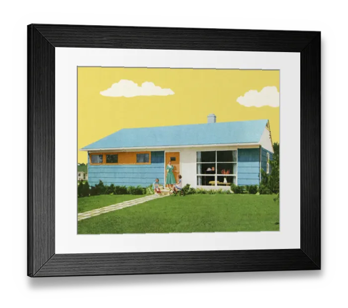 Framed Print : House in the Suburbs Framed Print : House in the Suburbs