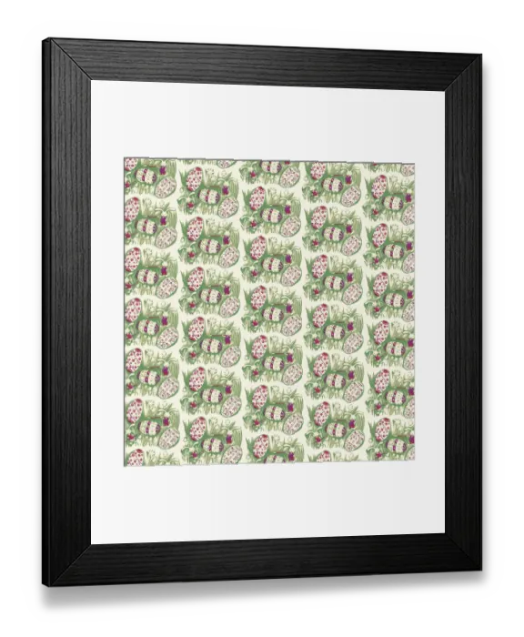 Framed Print : Easter Egg Pattern Framed Print : Easter Egg Pattern