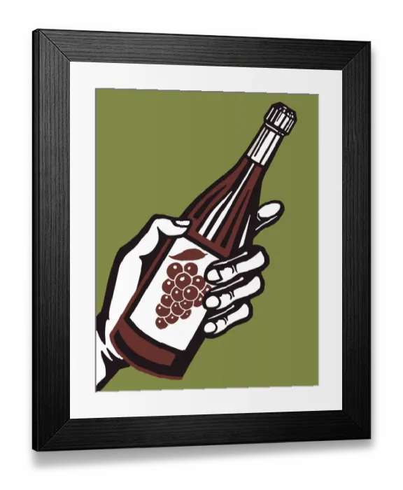Framed Print : Grape Soda in Hand Framed Print : Grape Soda in Hand