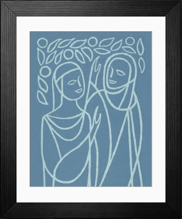 Framed Print : Two People Talking Framed Print : Two People Talking