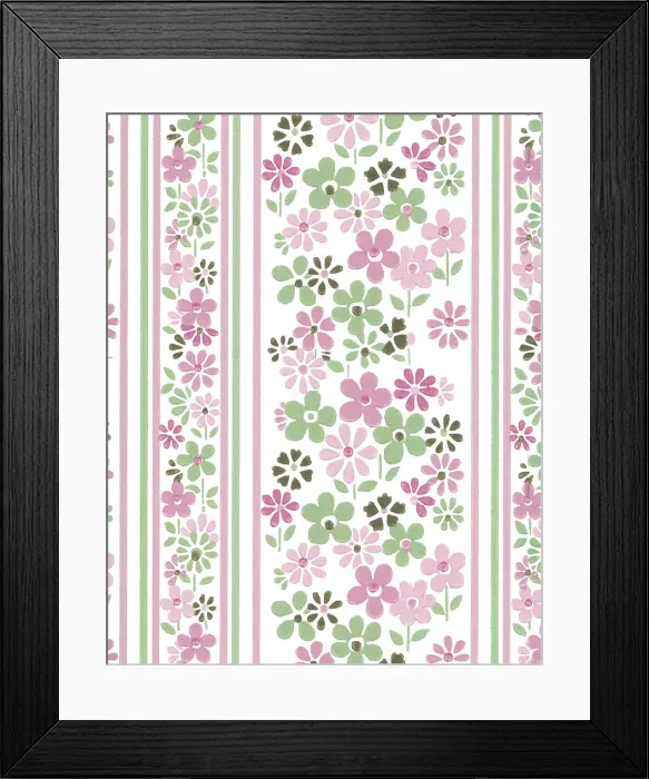 Framed Print : Flower Pattern Framed Print : Flower Pattern