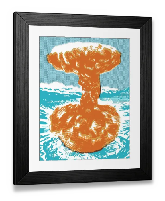 Framed Print : Mushroom cloud Framed Print : Mushroom cloud