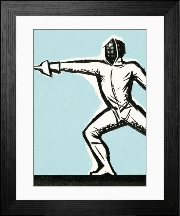 Framed Print : Fencer. http: / / csaimages.com / images / istockprofile / csa_vector_dsp.jpg Framed Print : Fencer. http: / / csaimages.com / images / istockprofile / csa_vector_dsp.jpg