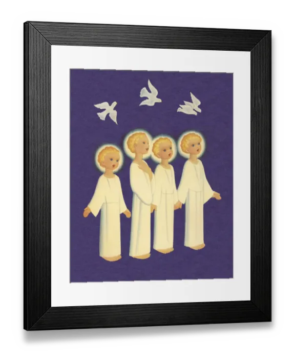 Framed Print : Four Angels Singing Framed Print : Four Angels Singing