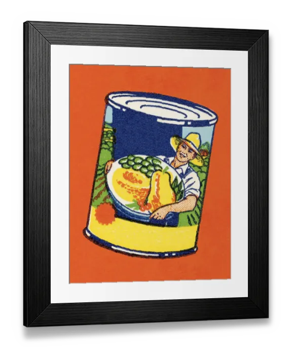 Framed Print : Canned Vegetables Framed Print : Canned Vegetables