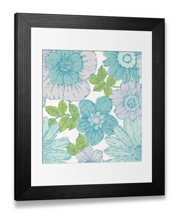 Framed Print : Flower pattern Framed Print : Flower pattern