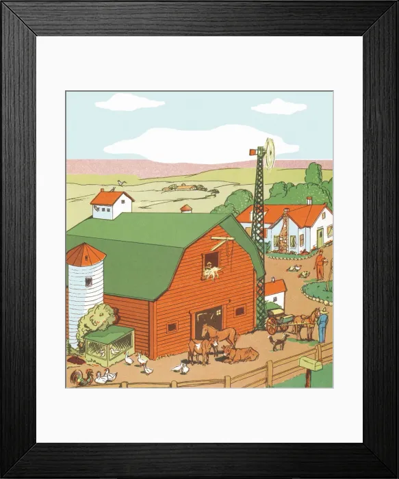 Framed Print : Farm life. http: / / csaimages.com / images / istockprofile / csa_vector_dsp.jpg Framed Print : Farm life. http: / / csaimages.com / images / istockprofile / csa_vector_dsp.jpg