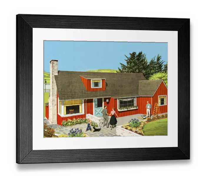 Framed Print : House in the Suburbs Framed Print : House in the Suburbs