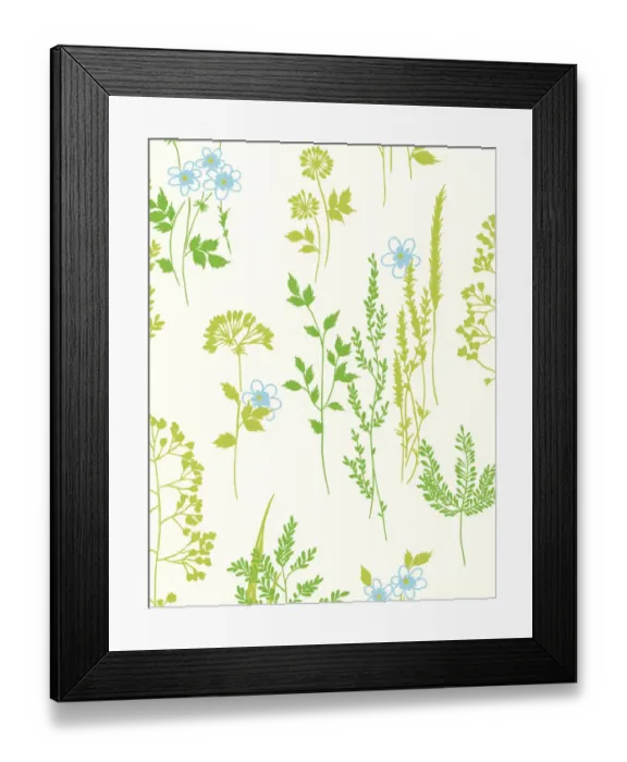 Framed Print : Pattern of Green Plants Framed Print : Pattern of Green Plants