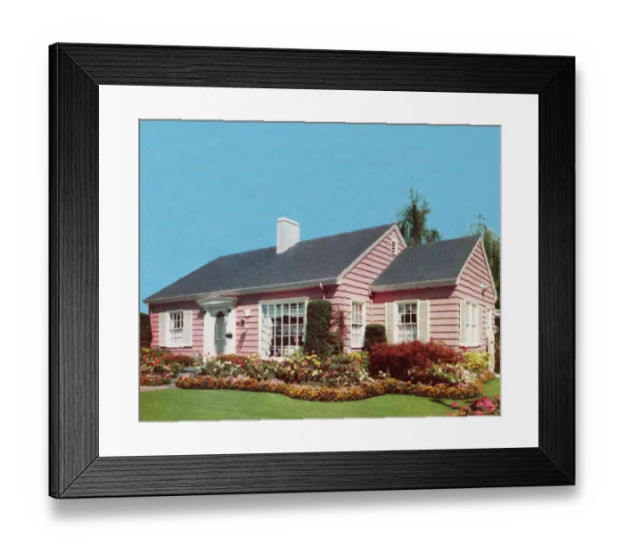 Framed Print : Pink House Framed Print : Pink House