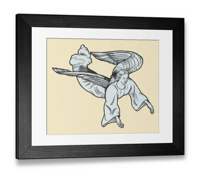 Framed Print : Flying Angel Framed Print : Flying Angel