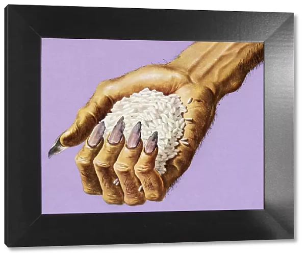 Monster Hand Holding Rice