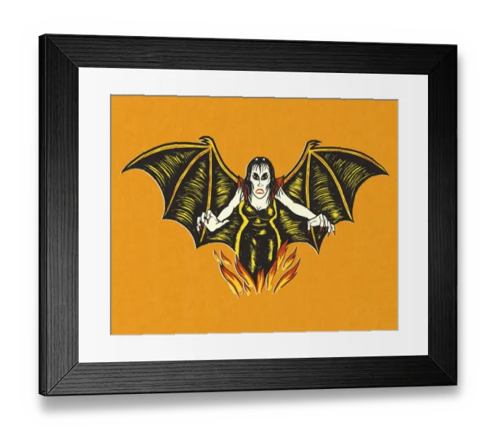 Framed Print : Vampire Woman Framed Print : Vampire Woman