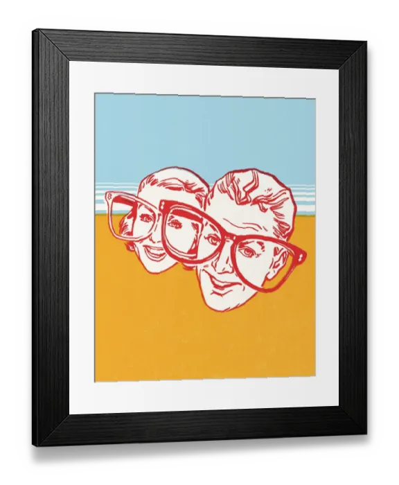 Framed Print : Big glasses are funny Framed Print : Big glasses are funny