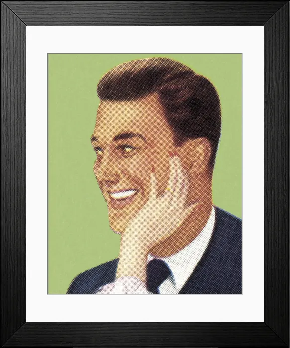 Framed Print : Womans Hand on Face Framed Print : Womans Hand on Face