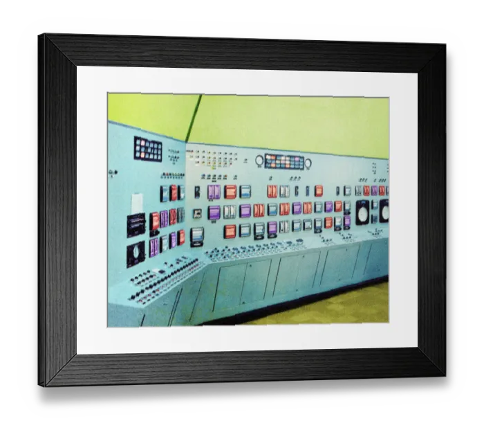 Framed Print : Old Computer