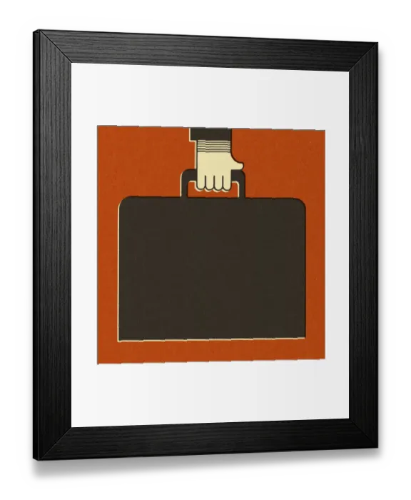 Framed Print : Hand Holding Briefcase Framed Print : Hand Holding Briefcase