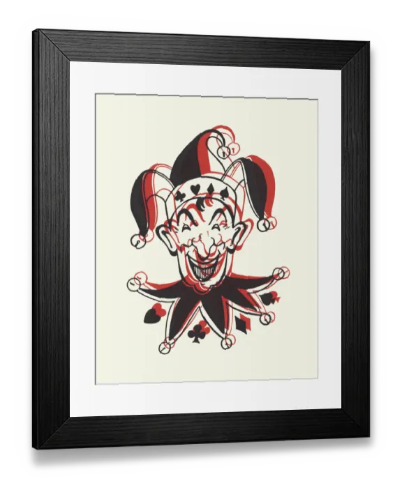 Framed Print : Unfocused Joker Framed Print : Unfocused Joker