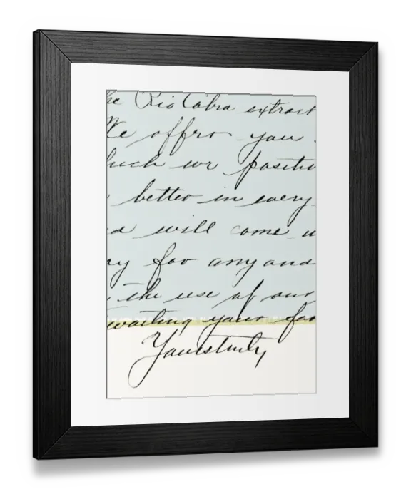 Framed Print : Hand Written Letter Framed Print : Hand Written Letter