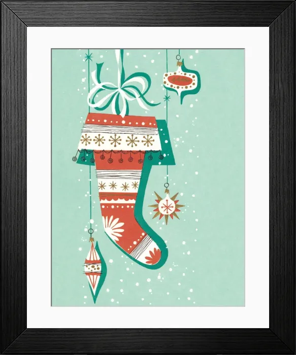 Framed Print : Christmas stocking