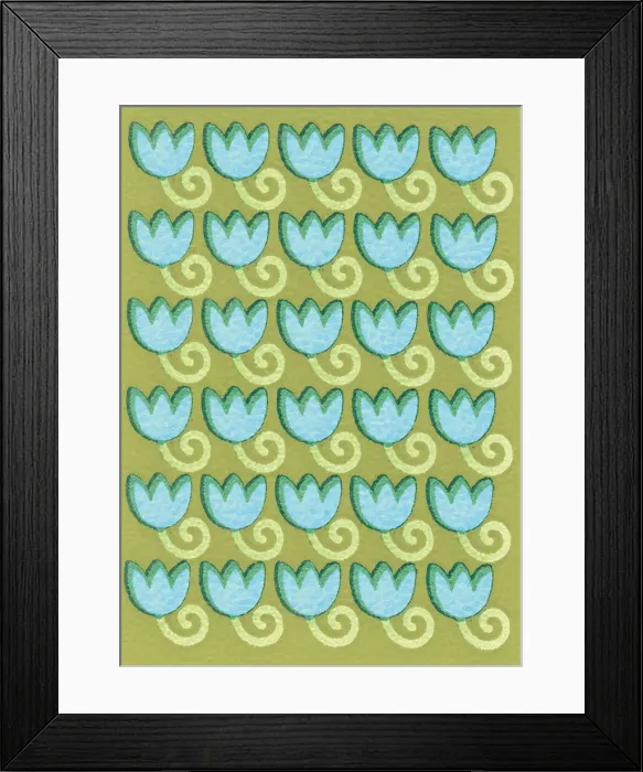 Framed Print : Flower pattern Framed Print : Flower pattern