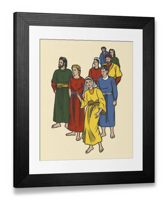 Framed Print : Group of People Wearing Robes