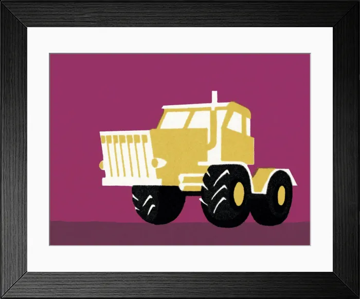 Framed Print : Construction Truck Framed Print : Construction Truck