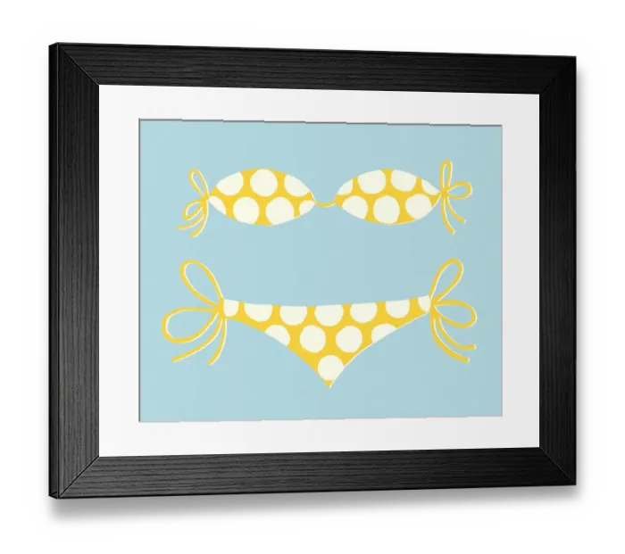 Framed Print : Polka Dot Bikini Framed Print : Polka Dot Bikini