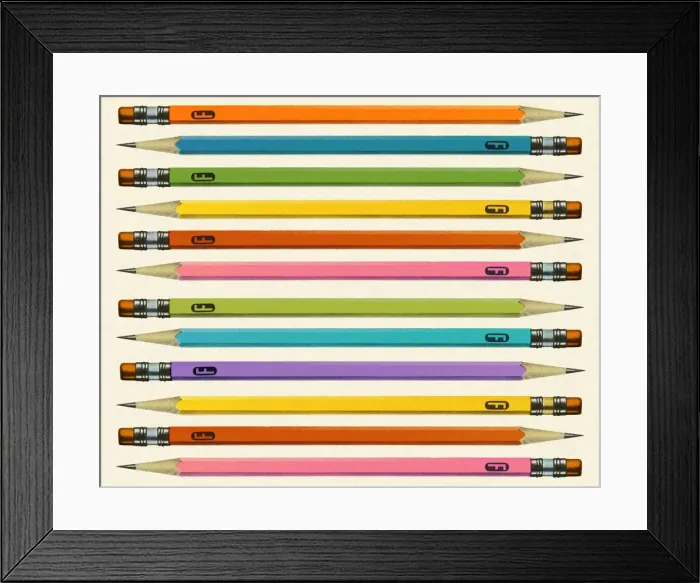 Framed Print : Colored Pencils Framed Print : Colored Pencils