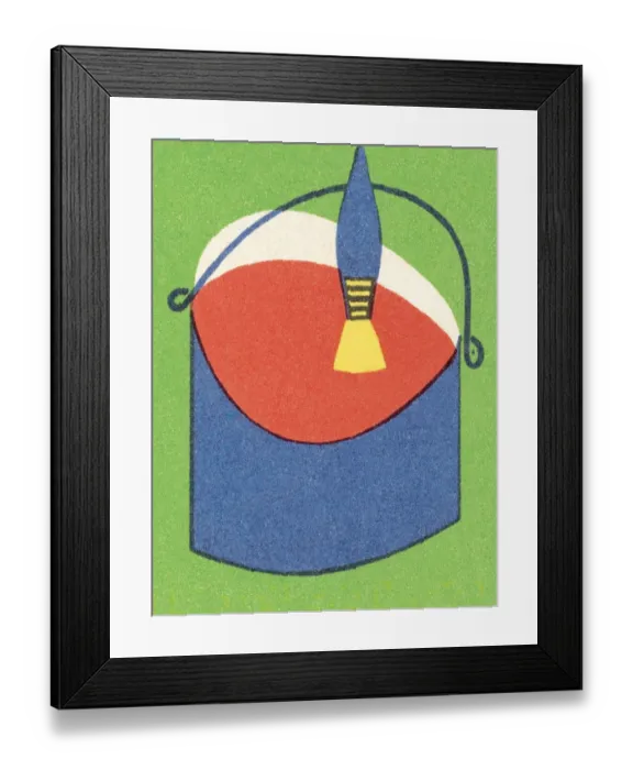 Framed Print : Paint bucket Framed Print : Paint bucket