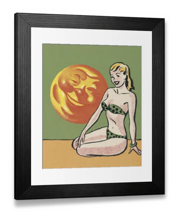 Framed Print : Bathing Beauty in the Sun Framed Print : Bathing Beauty in the Sun