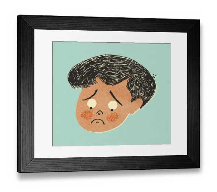 Framed Print : Unhappy Person Framed Print : Unhappy Person